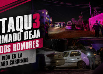 Ataque armado deja a dos hombres sin vida en la colonia Lázaro Cárdenas