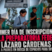Primer día de inscripciones en la Preparatoria Federal Lázaro Cárdenas reúne a padres en busca de espacios para sus hijos