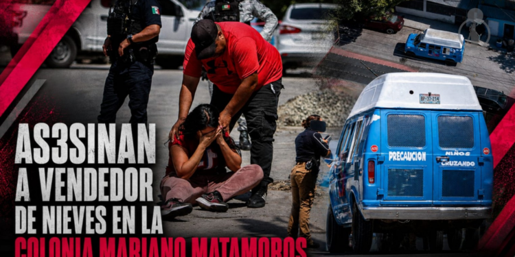 Asesinan a vendedor de nieves en la colonia Mariano Matamoros
