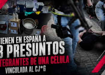 Detienen en España a 13 presuntos integrantes de una célula vinculada al CJNG