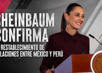 Sheinbaum confirma el restablecimiento de relaciones entre México y Perú