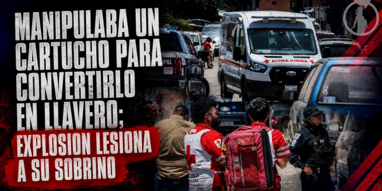 Manipulaba un cartucho para convertirlo en llavero; explosión lesiona a su sobrino