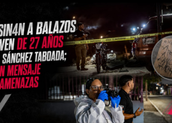 Asesinan a balazos a joven de 27 años en la Sánchez Taboada; dejan mensaje con amenazas