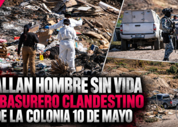 Hallan hombre sin vida en basurero clandestino de la colonia 10 de Mayo