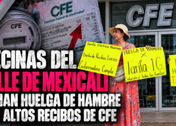 Vecinas del Valle de Mexicali inician huelga de hambre por altos recibos de CFE