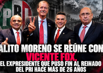 Alito Moreno se reúne con Vicente Fox, el expresidente que puso fin al reinado del PRI hace más de 26 años