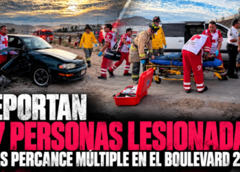 Muere conductor calcinado tras impactarse contra camión de pasajeros en carretera a San Felipe