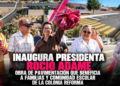 Inaugura Presidenta Rocio Adame obra de pavimentación que beneficia a familias y comunidad escolar de la colonia Reforma