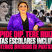 PIDE DIP. TERE RUIZ ESCOLTAS ESCOLARES INCLUYENTES, CON CRITERIOS DIVERSOS DE PARTICIPACIÓN