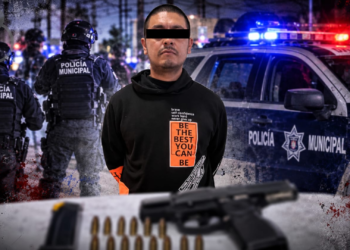 Detienen a hombre tras robo violento de Uber en Tijuana; le aseguran arma y 12 cartuchos