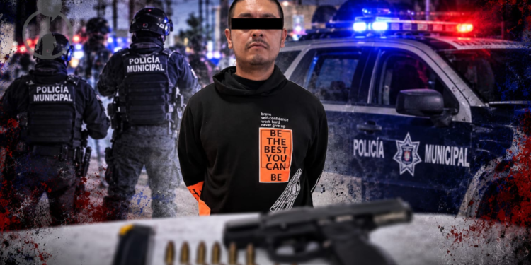 Detienen a hombre tras robo violento de Uber en Tijuana; le aseguran arma y 12 cartuchos