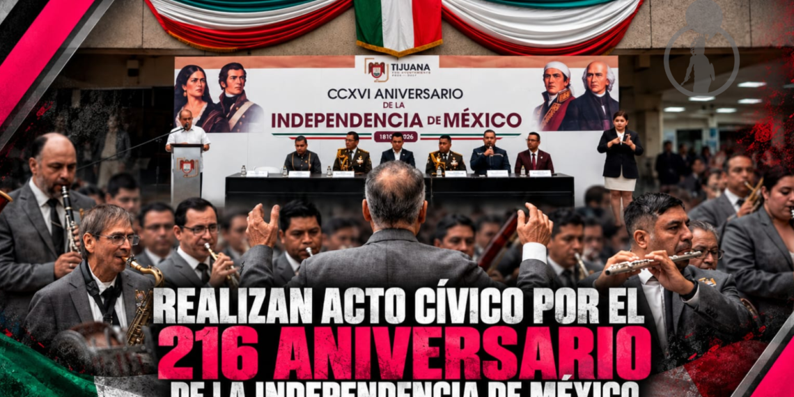 Realizan acto cívico por el 216 aniversario de la Independencia de México