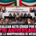 Realizan acto cívico por el 216 aniversario de la Independencia de México