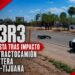 Muere motociclista tras impactarse de frente contra tractocamión en carretera Mexicali-Tijuana