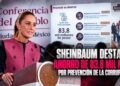 Sheinbaum destaca ahorro de 83.8 mil mdp por prevención de la corrupción