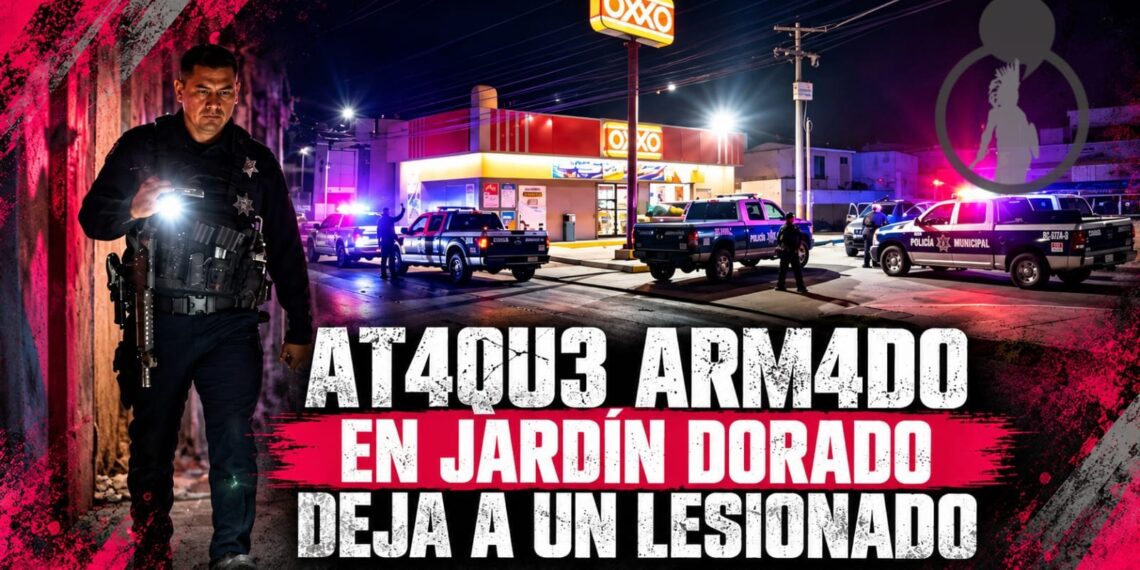 Ataque armado en Jardín Dorado deja a un lesionado; detienen a presunto responsable