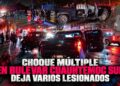 Choque múltiple en bulevar Cuauhtémoc Sur deja varios lesionados