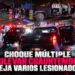 Choque múltiple en bulevar Cuauhtémoc Sur deja varios lesionados