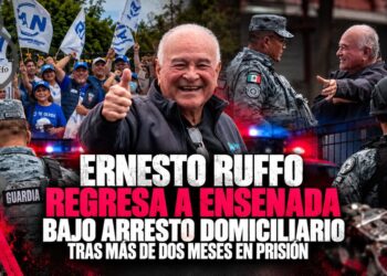 Ernesto Ruffo regresa a Ensenada bajo arresto domiciliario tras más de dos meses en prisión
