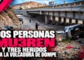 Dos personas mueren y tres heridos deja la volcadura de dompe en la carretera Tijuana-Tecate