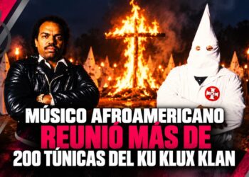 Músico afroamericano reunió más de 200 túnicas del Ku Klux Klan