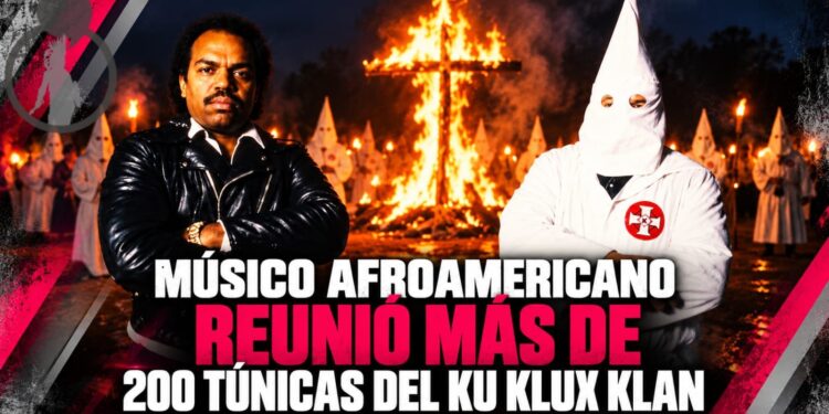 Músico afroamericano reunió más de 200 túnicas del Ku Klux Klan