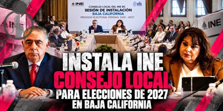 Instala INE Consejo Local para elecciones de 2027 en Baja California