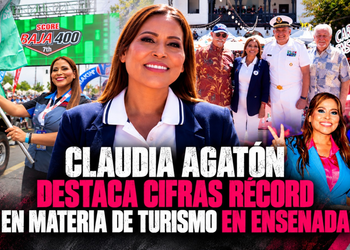 Claudia Agatón destaca cifras récord en materia de turismo en Ensenada