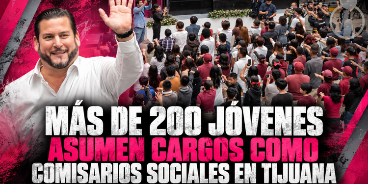 Más de 200 jóvenes asumen cargos como comisarios sociales en Tijuana