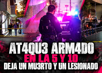 Ataque armado en la 5 y 10 deja un muerto y un lesionado