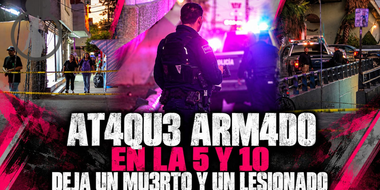 Ataque armado en la 5 y 10 deja un muerto y un lesionado