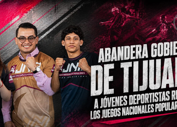 Abandera Gobierno de Tijuana a jóvenes deportistas rumbo a los Juegos Nacionales Populares 2026