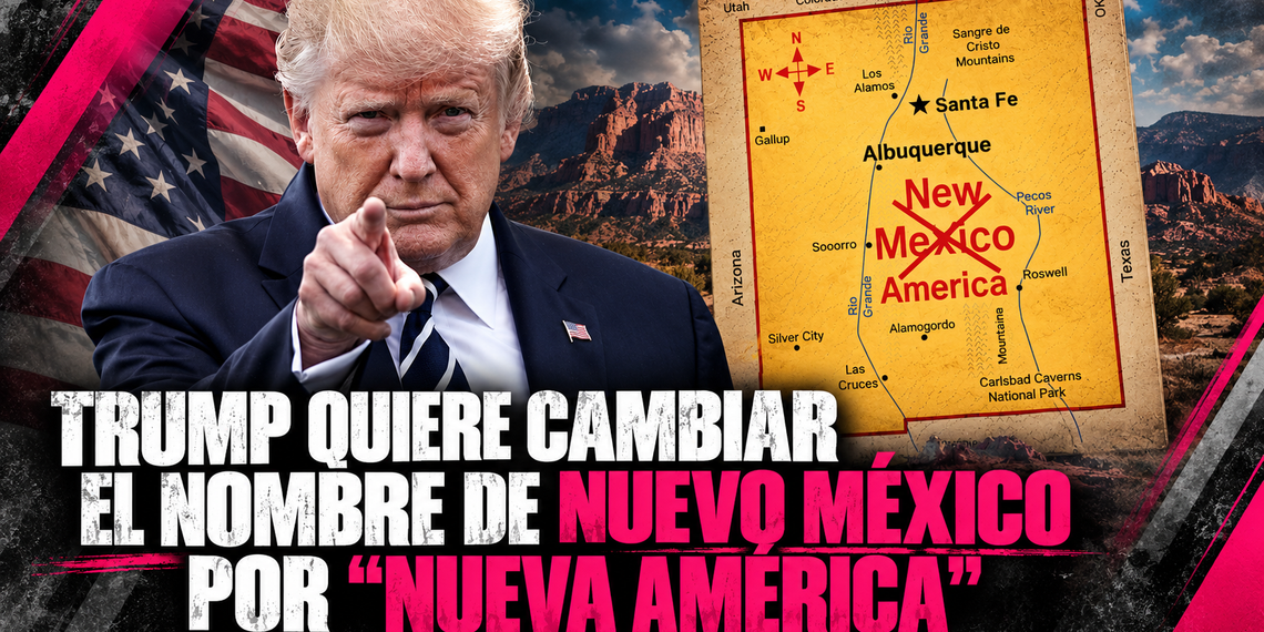 Trump quiere cambiar el nombre de Nuevo México por “Nueva América”