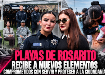 Playas de Rosarito recibe a nuevos elementos comprometidos con servir y proteger a la ciudadanía