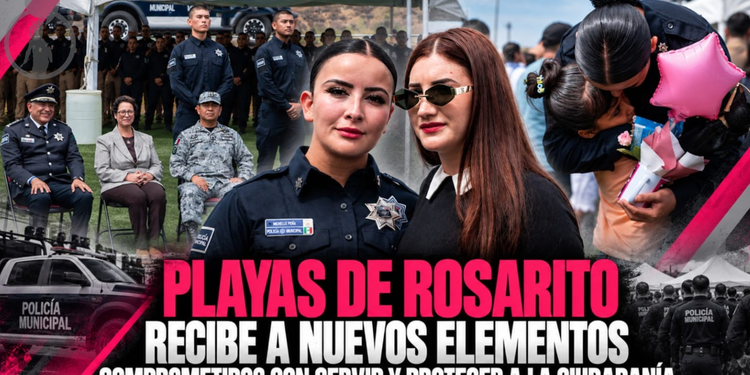 Playas de Rosarito recibe a nuevos elementos comprometidos con servir y proteger a la ciudadanía