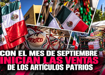 Con el mes de septiembre inician las ventas de los artículos patrios