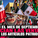 Con el mes de septiembre inician las ventas de los artículos patrios