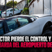 Conductor pierde el control y choca contra barda del Aeropuerto de Tijuana