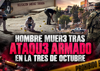 Hombre muere tras ataque armado en la colonia Tres de Octubre