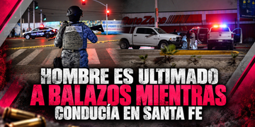 Hombre es asesinado a balazos mientras conducía en Santa Fe