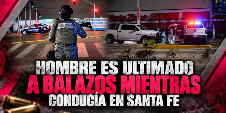 Hombre es asesinado a balazos mientras conducía en Santa Fe