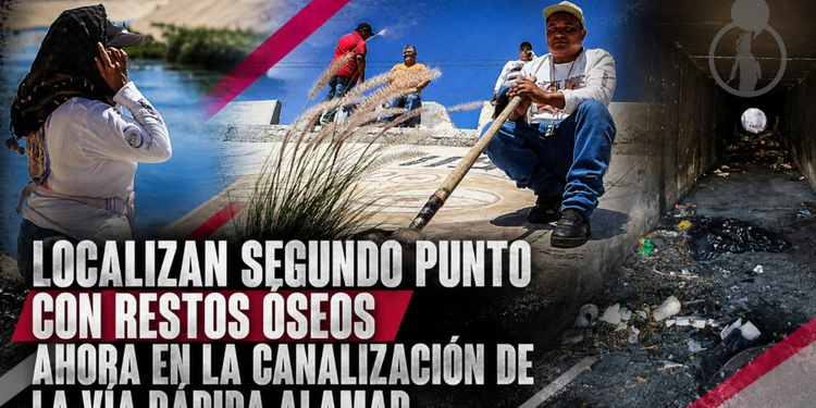 Localizan segundo punto con restos óseos ahora en la canalización de la Vía Rápida Alamar