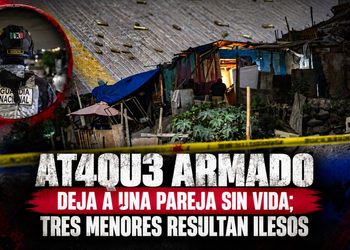 Ataque armado deja a una pareja sin vida; tres menores resultan ilesos