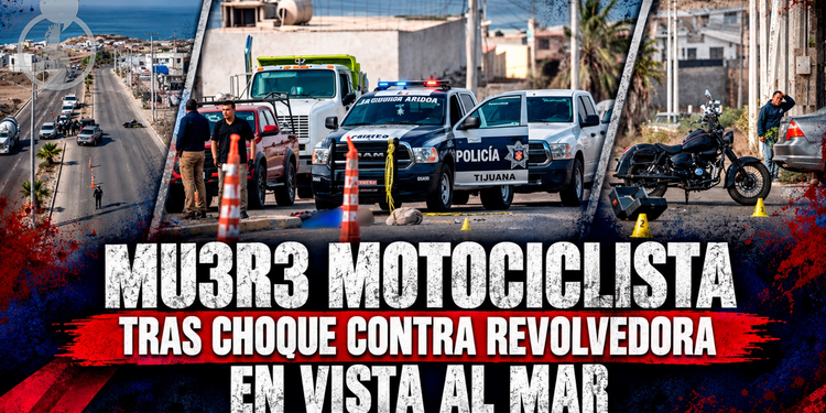 Muere motociclista tras choque contra revolvedora en Vista Al Mar