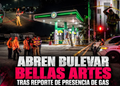 Abren bulevar Bellas Artes tras reporte de presencia de gas