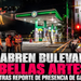 Abren bulevar Bellas Artes tras reporte de presencia de gas