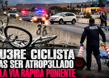 Muere ciclista tras ser atropellado en la Vía Rápida Poniente