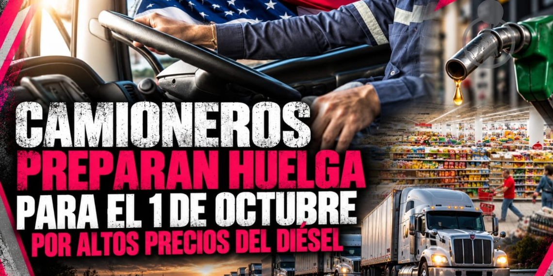 Camioneros preparan huelga para el 1 de octubre por altos precios del diésel