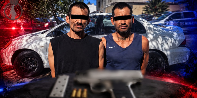 Detienen a dos hombres armados que contaban con antecedentes delictivos