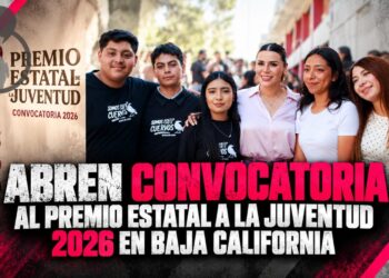 Abren convocatoria al Premio Estatal a la Juventud 2026 en Baja California